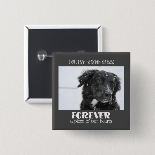 Beileid--Foto Button (Vorne & Hinten)