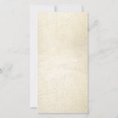 Beileid Foto Elegantes Script Gold Beerdigungskart (Rückseite)