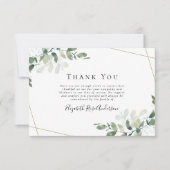 Beileid Foto Eukalyptus Beerdigung Danke Karte (Vorderseite)