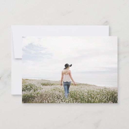 Beileid Foto Eukalyptus Beerdigung Danke Karte (Rückseite)