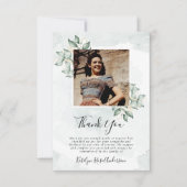 Beileid Foto Eukalyptus Beerdigung Danke Karte (Vorderseite)