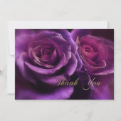 Beileid-Foto für lila Rose Dankeskarte (Vorderseite)