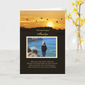 Beileid Foto mit Individuelle Name Spirituelles Ge Karte (Gelbe Blume)