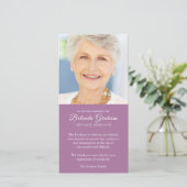 Beileid Foto Mulberry Beerdigung Danke Karten (Stehend Vorderseite)