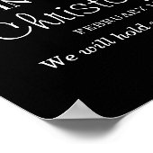 Beileid FotoCollage in Love Memory Beerdigung Poster (Ecke)