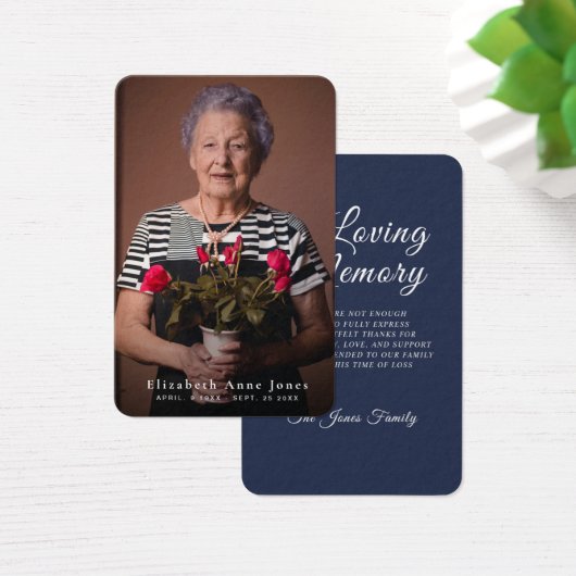 Beileid-Fotokarte (Schreibtisch)