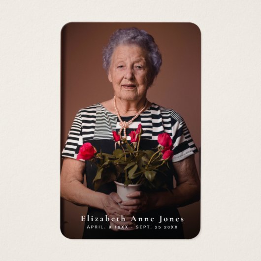 Beileid-Fotokarte (Vorderseite)