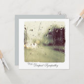 Beileid-Fotokarte Karte (Vorderseite/Rückseite Beispiel)