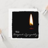 Beileid-Fotokarte Karte (Vorderseite/Rückseite Beispiel)