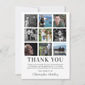 Beileid Fotokollage Beerdigung Dankeskarte (Vorderseite)