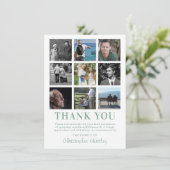 Beileid Fotokollage Beerdigung Dankeskarte (Stehend Vorderseite)