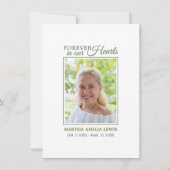 Beileid Funeral Calla Lily Blume Danke FOTO (Rückseite)