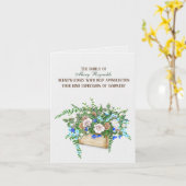 Beileid für Aquarellfarben-Blume Karte (Gelbe Blume)