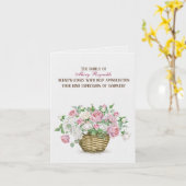 Beileid für Aquarellfarben-Rose Karte (Gelbe Blume)