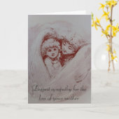 Beileid für das Überschreiten einer Mutter Karte (Gelbe Blume)