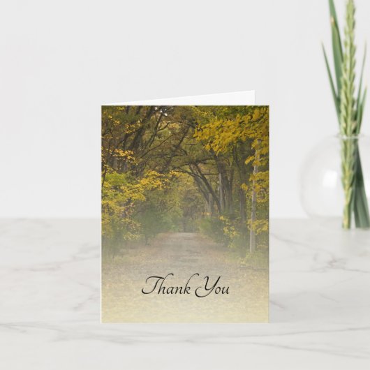 Beileid für den Herbsturlaub Danke (Vorderseite)