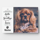 Beileid für den Hundegedankengedanken - Kostenvora Fotoplatte (Vorderseite)