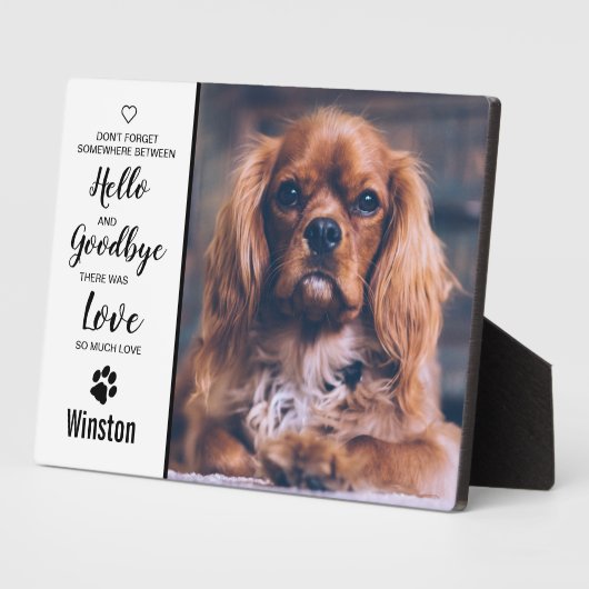 Beileid für den Hundegedankengedanken - Kostenvora Fotoplatte (Seite)