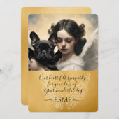 Beileid für den Loss Black French Bulldog Angel Ar (Vorne/Hinten)