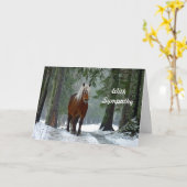 Beileid für den Schnee im Pferdewald Karte (Gelbe Blume)