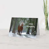 Beileid für den Schnee im Pferdewald Karte (Vorderseite)