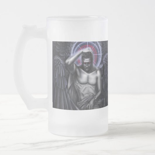 Beileid für den Teufel Mattglas Bierglas (Links)