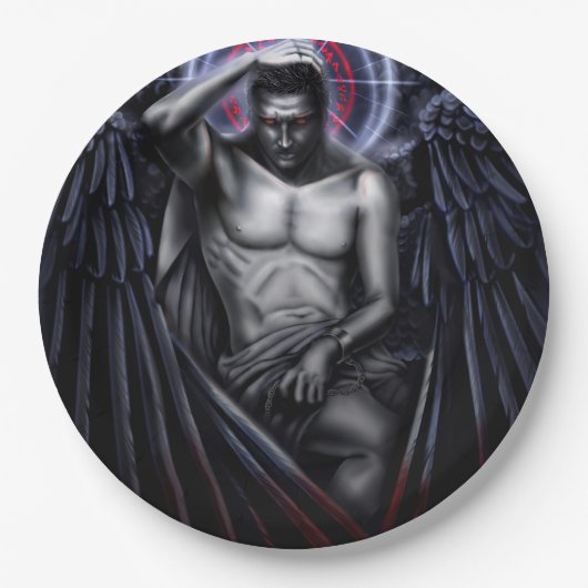 Beileid für den Teufel Pappteller (Vorderseite)