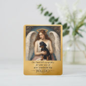 Beileid für den Verlust der geliebten Dackel Flach (Stehend Vorderseite)