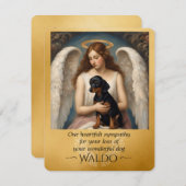 Beileid für den Verlust der geliebten Dackel Flach (Vorne/Hinten)