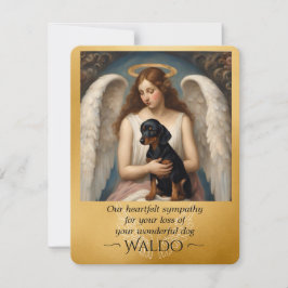 Beileid für den Verlust der geliebten Dackel Flach