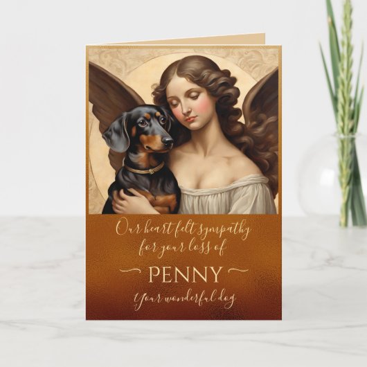 Beileid für den Verlust der Kupferankenkarte aus D Karte (Vorderseite)