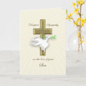 Beileid für den Verlust des Sohnes Karte (Gelbe Blume)