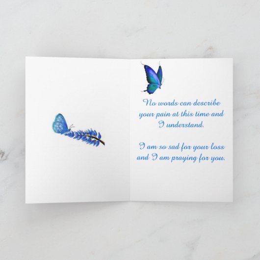 Beileid für den Verlust einer Elternkarte Karte (Innenseite)