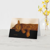 Beileid für den Verlust einer Katze Karte (Gelbe Blume)