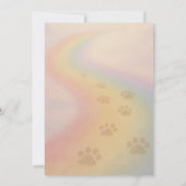 Beileid für den Verlust eines Haustieres Karte (Rückseite)