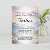 Beileid für den Verlust eines Vaters Karte (Stehend Vorderseite)