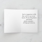 Beileid für den Verlust Ihres Hundes Karte (Innenseite)