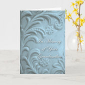 Beileid für den Verlust von Großmutter, Blaue Pfla Karte (Gelbe Blume)