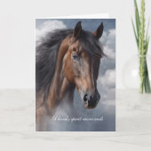 Beileid für den Verlust von Pferdegeist mit Schöne Karte (Vorderseite)