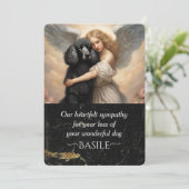 Beileid für den Verlust von Schwarzwäldern Einladung (Stehend Vorderseite)