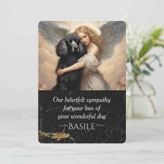 Beileid für den Verlust von Schwarzwäldern Einladung (Stehend Vorderseite)