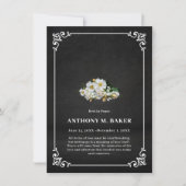 Beileid für die Beerdigung von Fotos mit weißem Ra (Vorderseite)