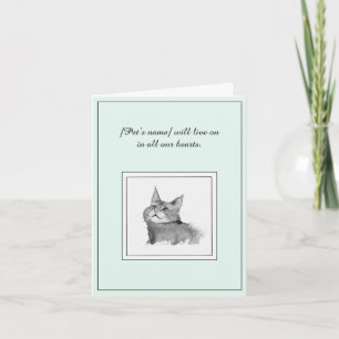 Beileid für eine Mainstream-Coon-Cat-Karte Karte