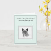 Beileid für eine Tonkinese Karte (Gelbe Blume)