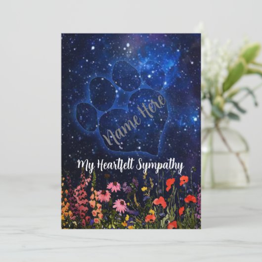 Beileid für Haustiere (Stehend Vorderseite)