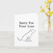 Beileid für Haustiere Karte (Gelbe Blume)