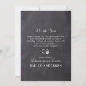 Beileid für Haustiere Personalisiert 3 Foto Hundem Dankeskarte (Rückseite)