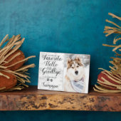 Beileid für Haustiere Personalisiert Memorial Foto Fotoplatte (Seite)