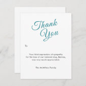 Beileid für Haustiere Vielen Dank Reaktion Foto Fl Dankeskarte (Vorne/Hinten)