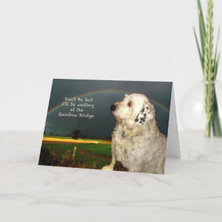 Beileid für Heimhund Karte